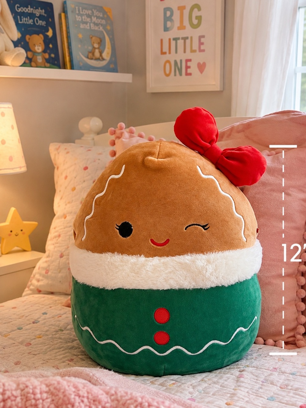 NWT Squishmallows 12” Gina Gingerbread Girl